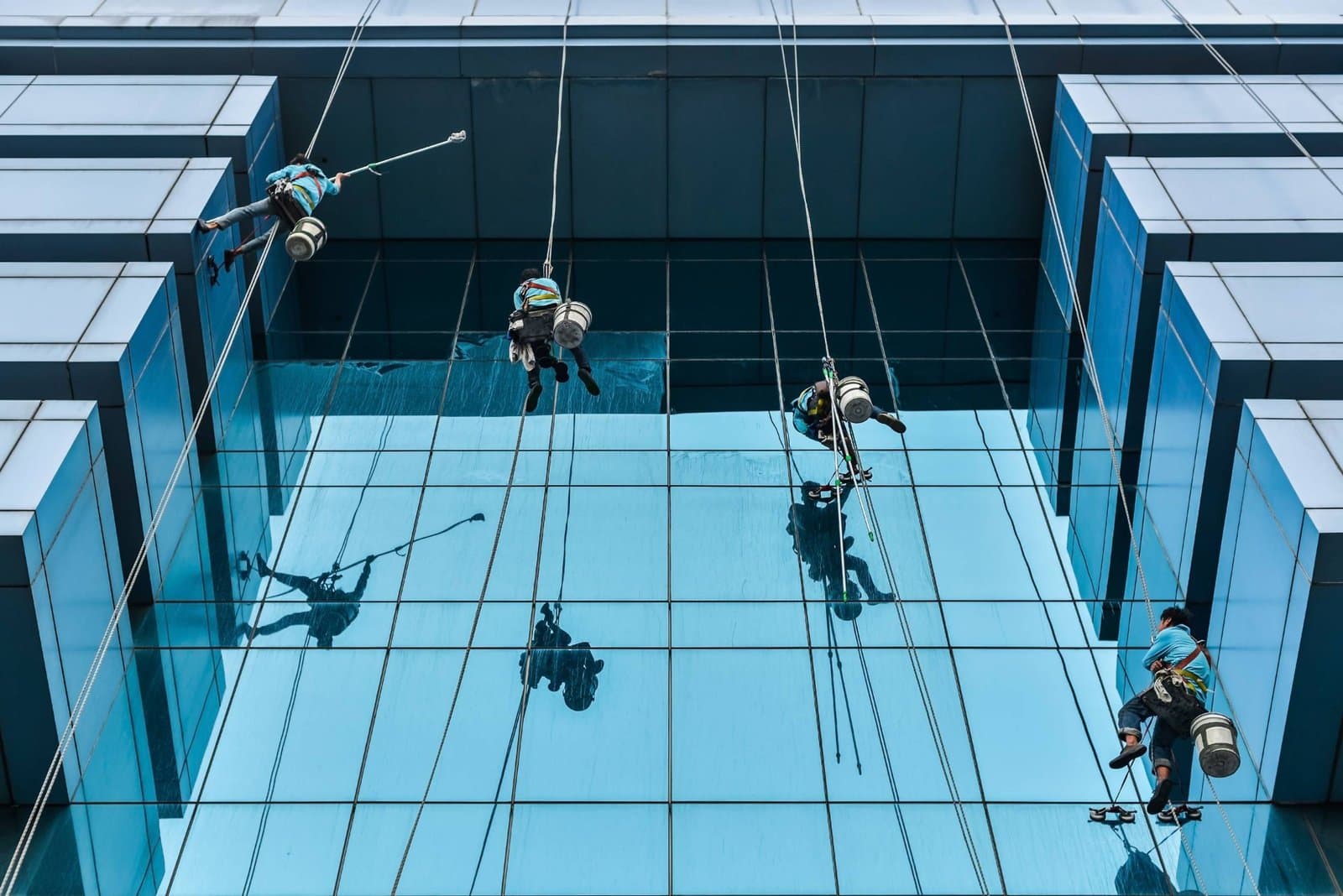 First Choice Services cleaning crew at work